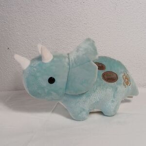 Bellzi Seri the Triceratops Pastel Blue with Brown Spot 12" Plush